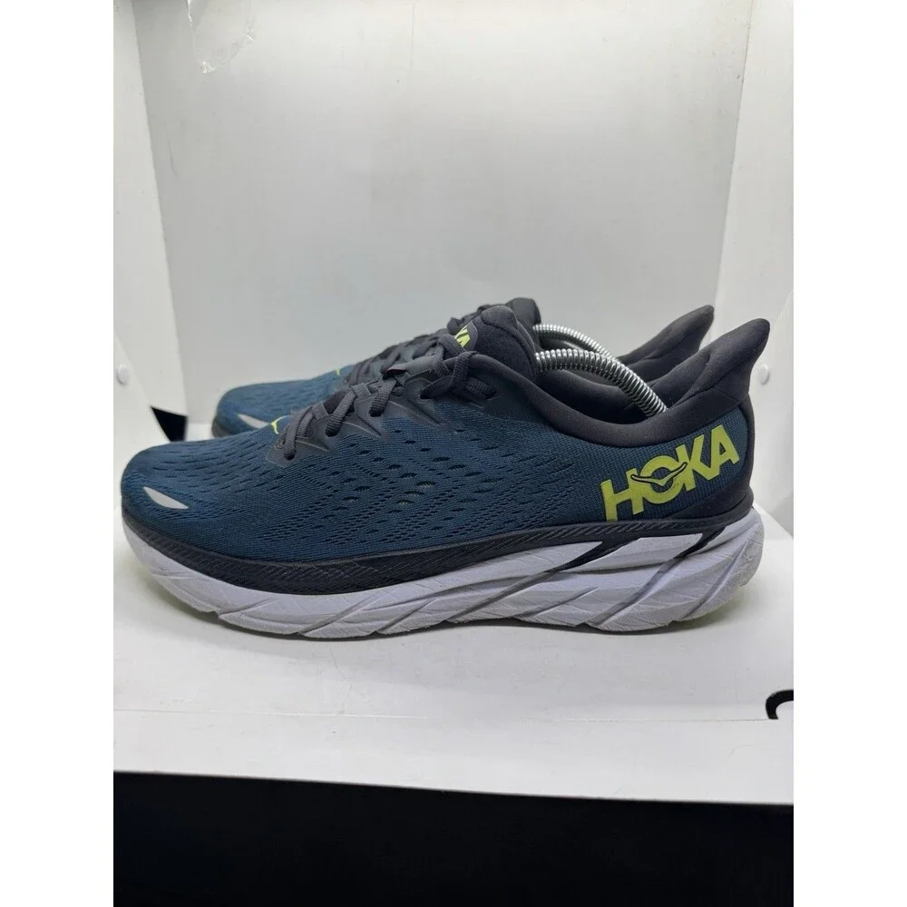 Hoka One One Clifton 8 Mens Size 11D Green Shoes Sneakers